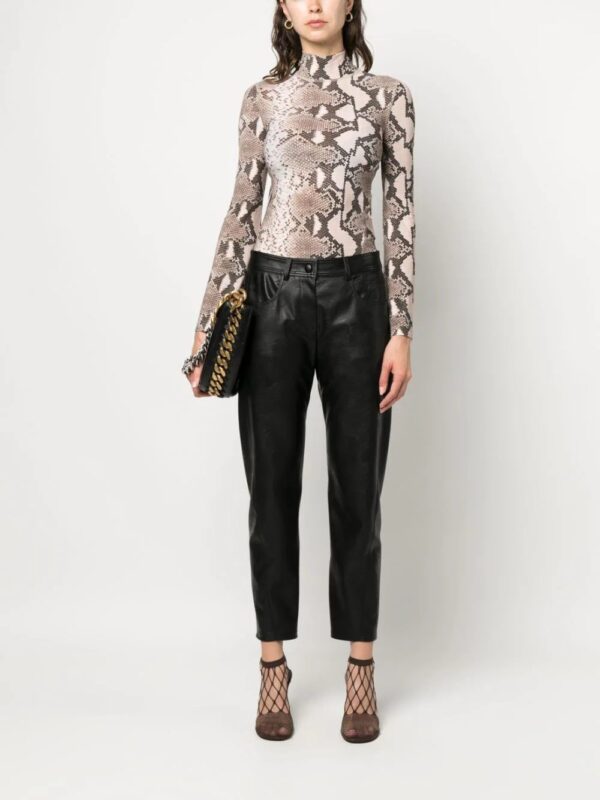 Stella McCartney  leopard-print high neck top - Image 2