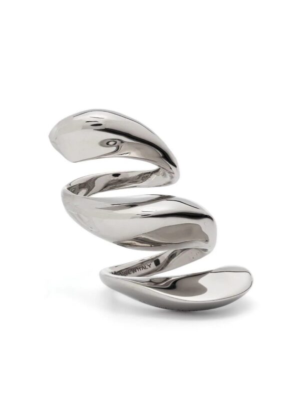 Alexander McQueen  Twisted polished-finish ring