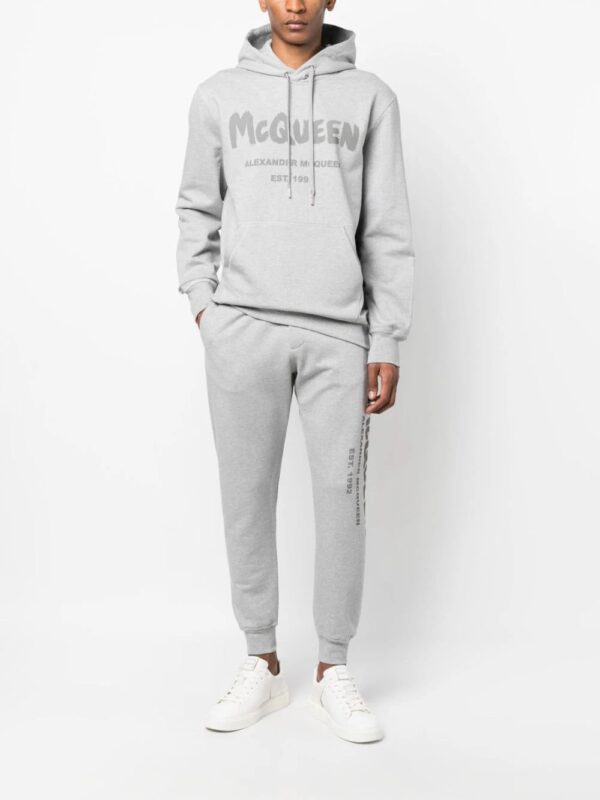 Alexander McQueen  Graffiti print drawstring hoodie - Image 2