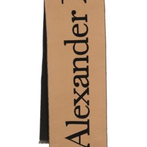 Alexander McQueen  intarsia-knit logo scarf