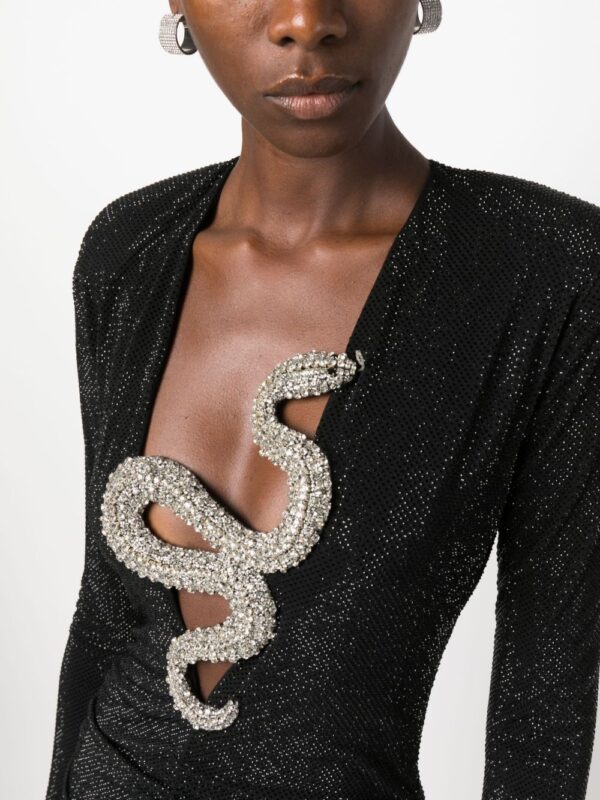 Philipp Plein crystal-embellished ruched minidress - Image 2