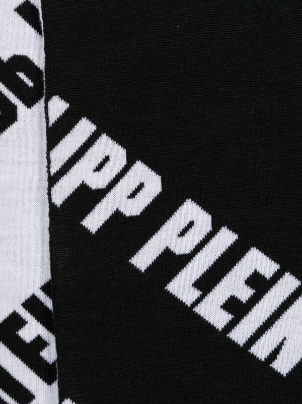 Philipp Plein  logo-jacquard wool scarf - Image 2