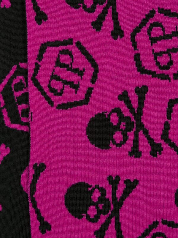 Philipp Plein  Skull&Bones wool scarf - Image 2