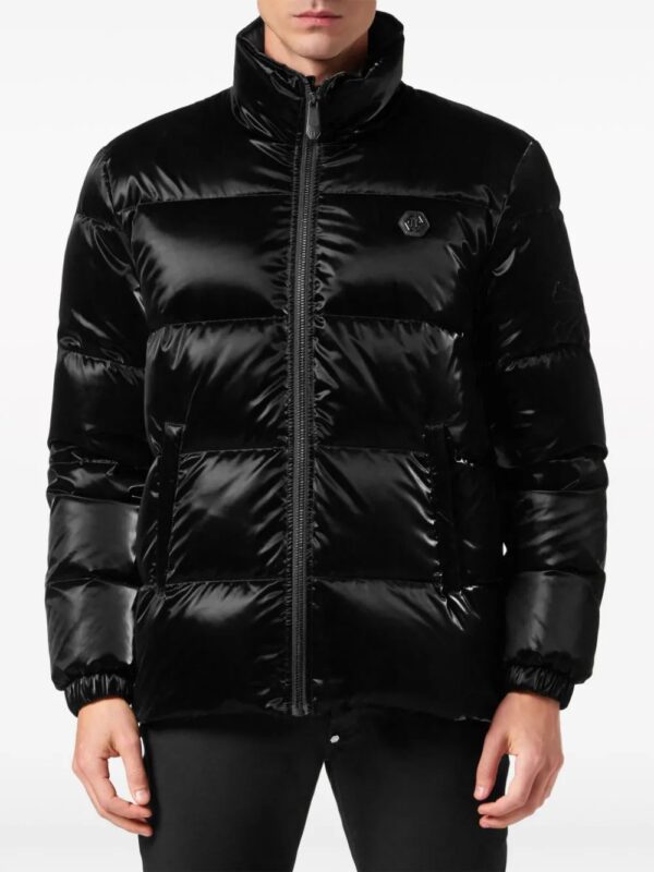 Philipp Plein  logo-embroidered padded jacket - Image 3