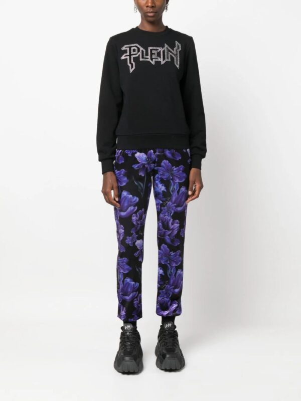 Philipp Plein  floral-print logo-appliqué track pants - Image 2