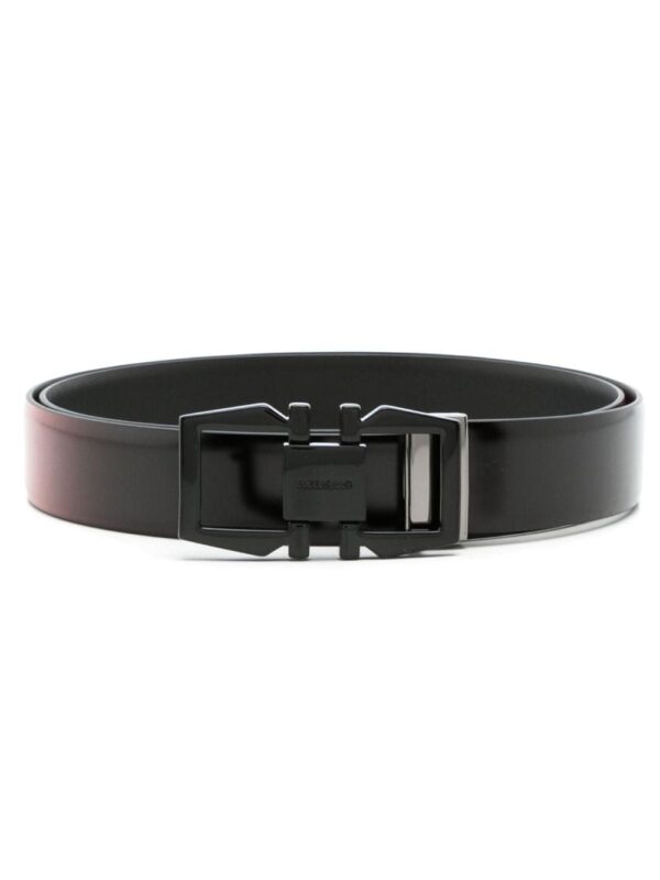 Louis Vuitton logo-plaque leather belt