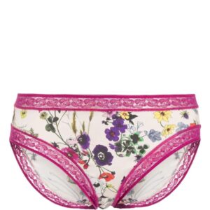ERES  Fougère floral-print silk briefs