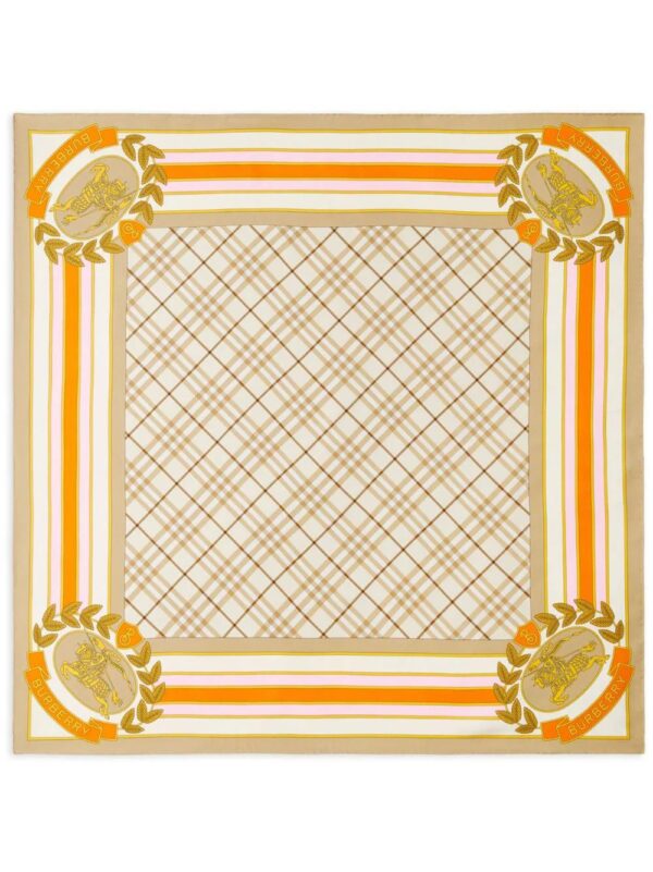 Burberry  Equestrian Knight square-shape scarf