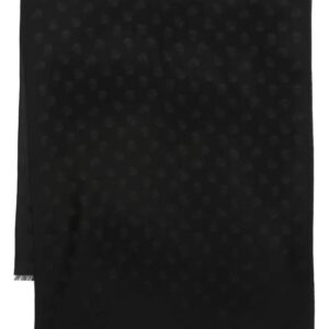 Alexander McQueen  skull-jacquard fringed scarf