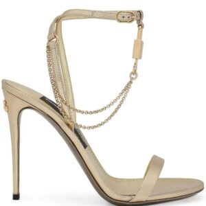 Dolce & Gabbana  Keira 105mm padlock-detail sandals
