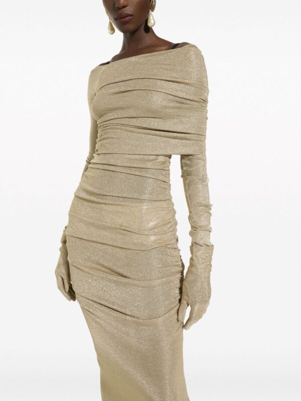 Dolce & Gabbana lurex mesh calf-length dress - Image 5