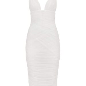 Dolce & Gabbana draped tulle midi dress