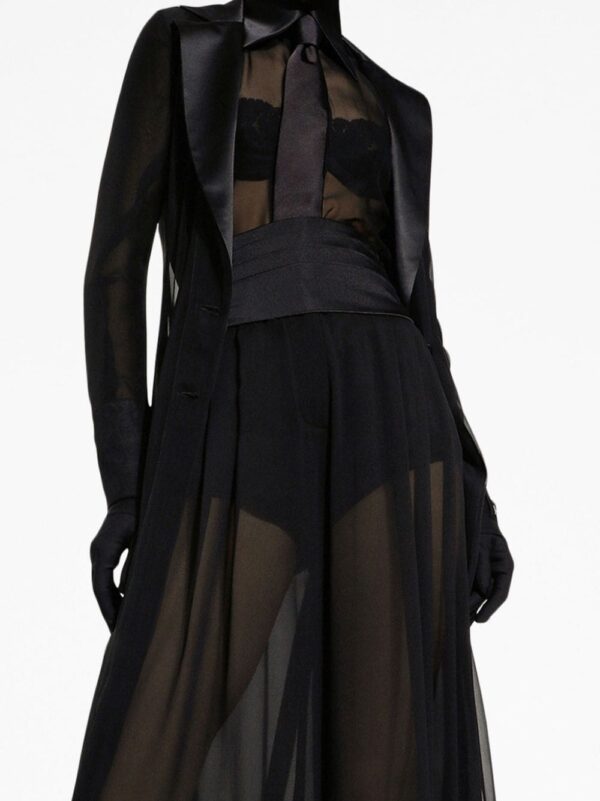 Dolce & Gabbana shawl-lapel long-sleeve dress - Image 2