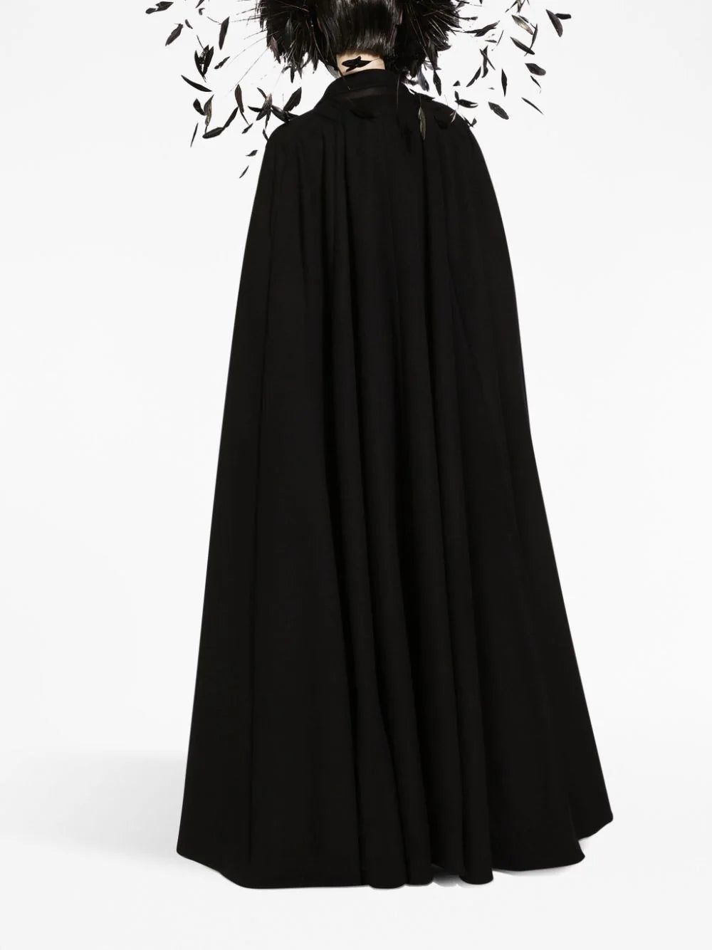 Dolce & Gabbana feather-detail cape - Image 4