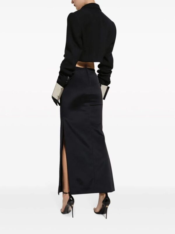 Dolce & Gabbana  high-slitted cady maxi skirt - Image 4