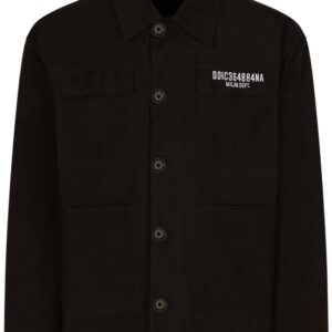 Dolce & Gabbana DGVIB3 logo-embroidered shirt jacket