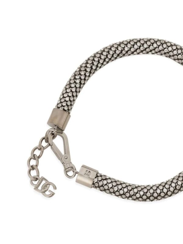 Dolce & Gabbana  rhinestone-embellished tubular choker - Image 2