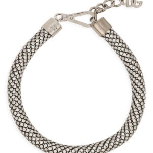 Dolce & Gabbana  rhinestone-embellished tubular choker