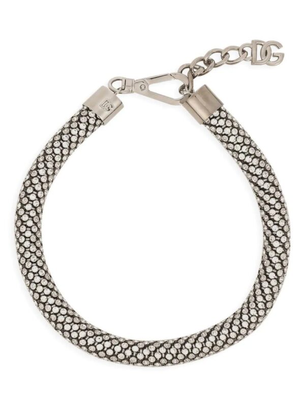 Dolce & Gabbana  rhinestone-embellished tubular choker