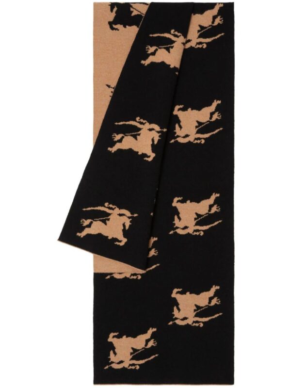 Burberry  Equestrian Knight-motif jacquard scarf