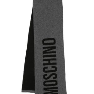 Moschino  intarsia-knit logo scarf