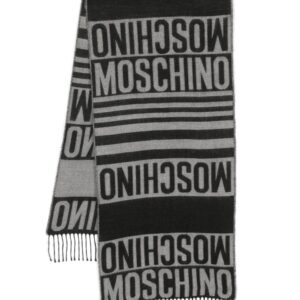Moschino  jacquard logo scarf
