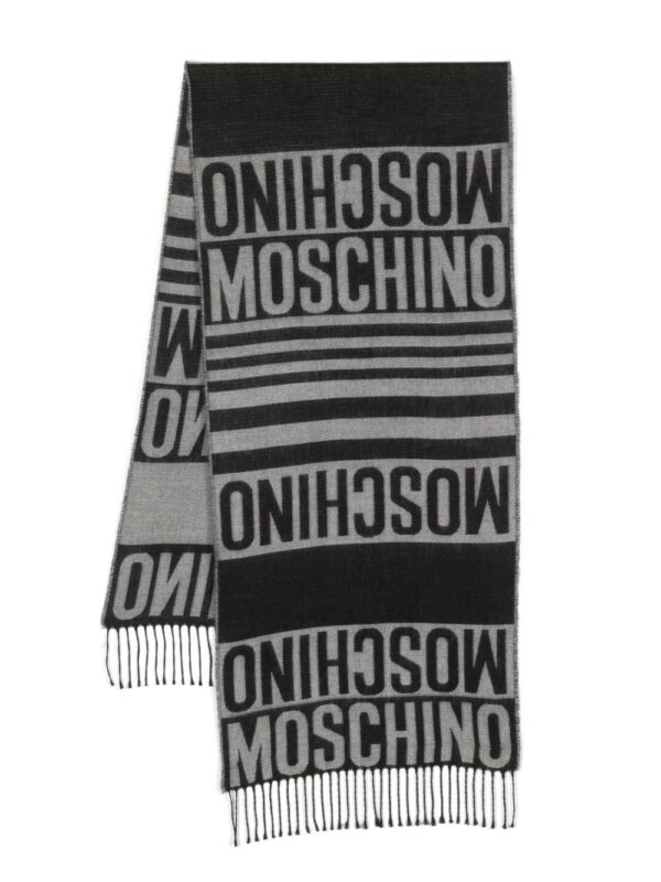 Moschino  jacquard logo scarf