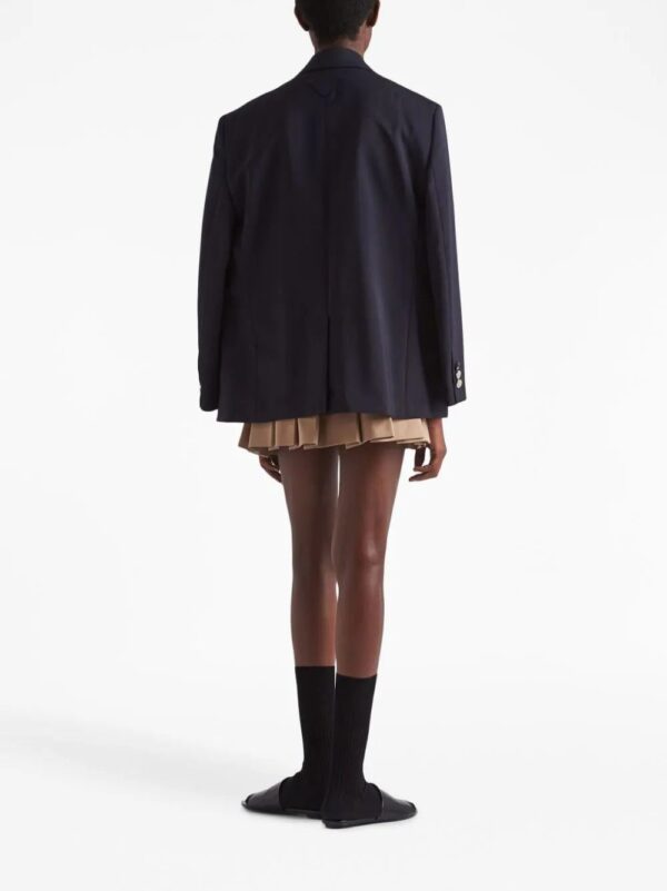 Prada  pleated gabardine miniskirt - Image 3