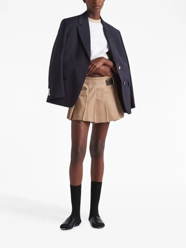 Prada  pleated gabardine miniskirt - Image 2