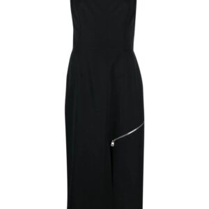 Alexander McQueen zip-embellished midi dress