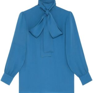 Gucci tie-neck silk blouse
