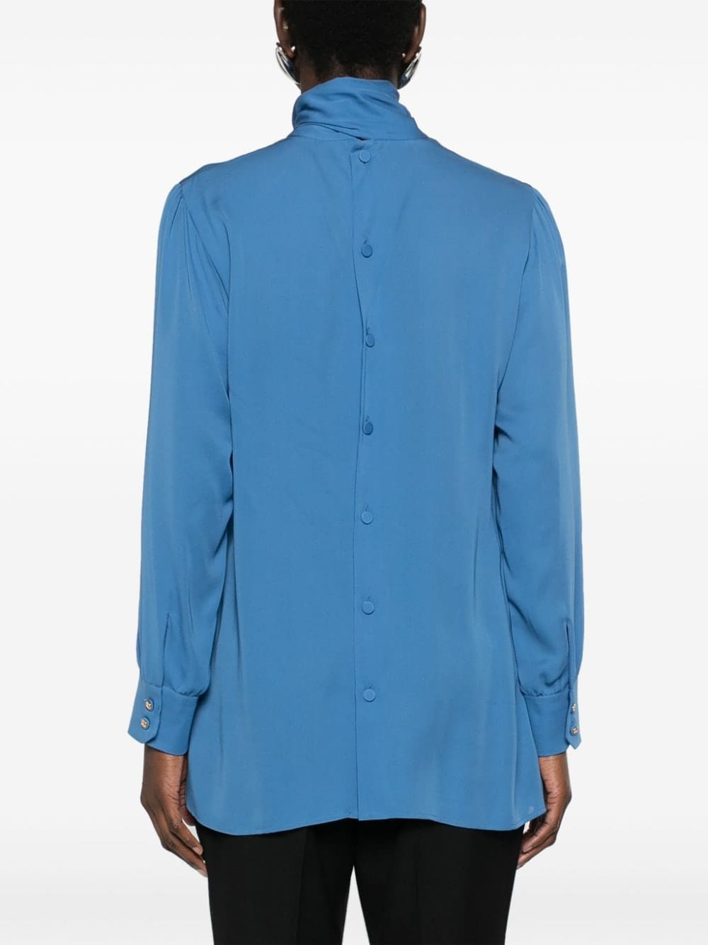 Gucci pussy-bow collar silk blouse - Image 4