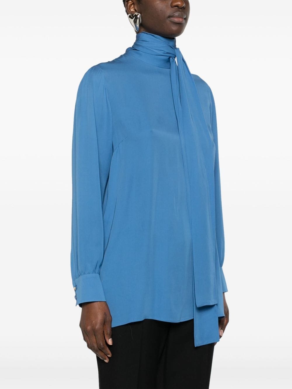 Gucci pussy-bow collar silk blouse - Image 3