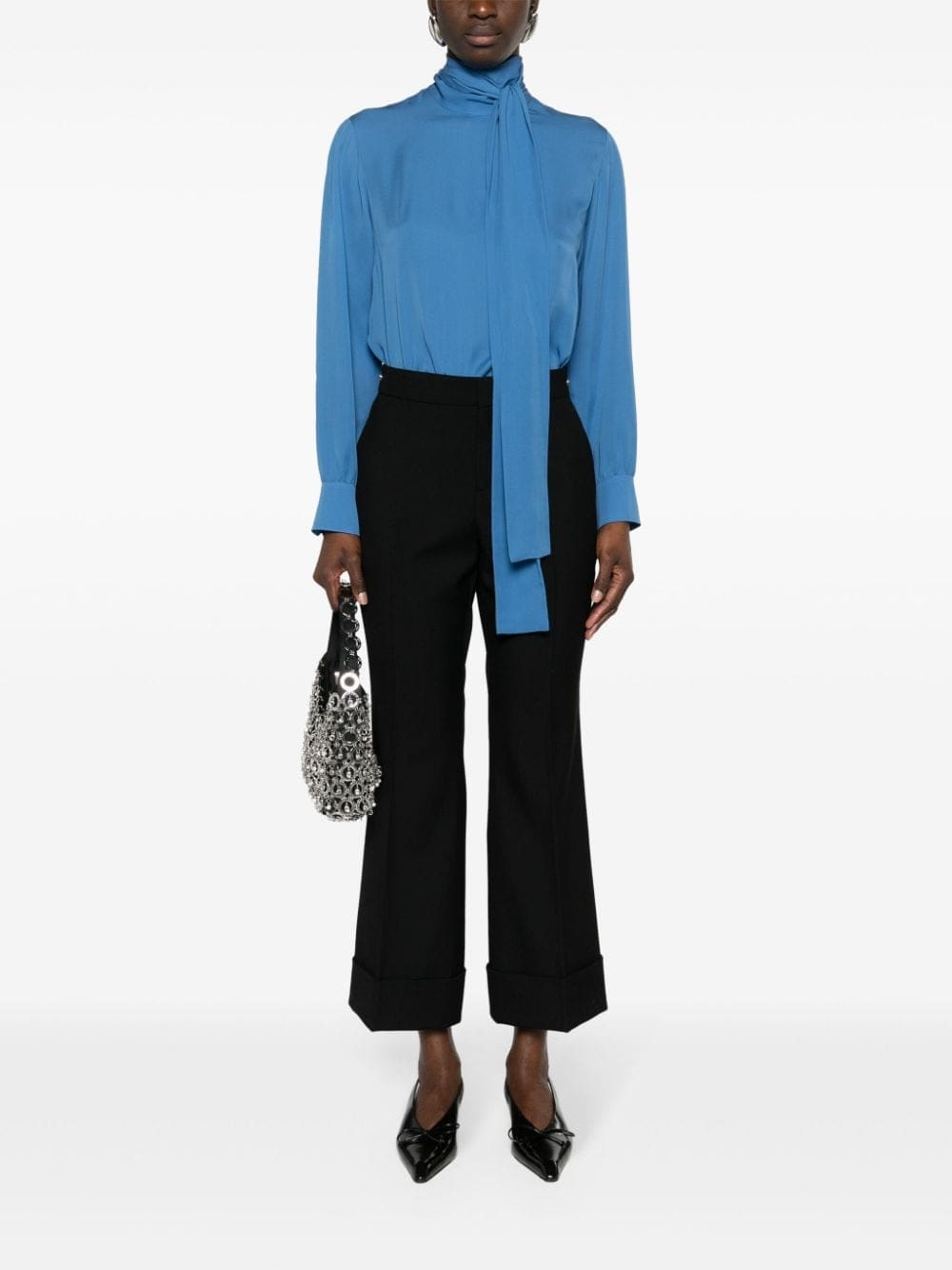 Gucci pussy-bow collar silk blouse - Image 2