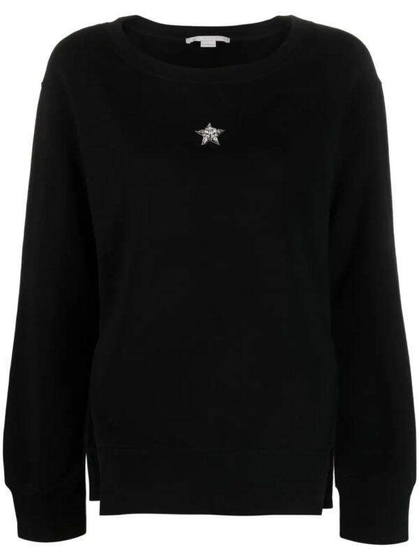 Stella McCartney  crystal-embellished cotton sweatshirt