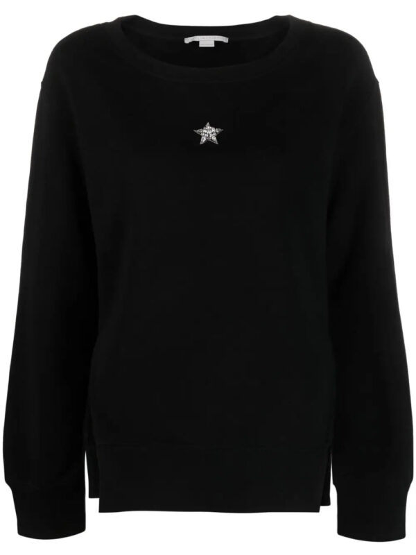 Stella McCartney  crystal-embellished cotton sweatshirt