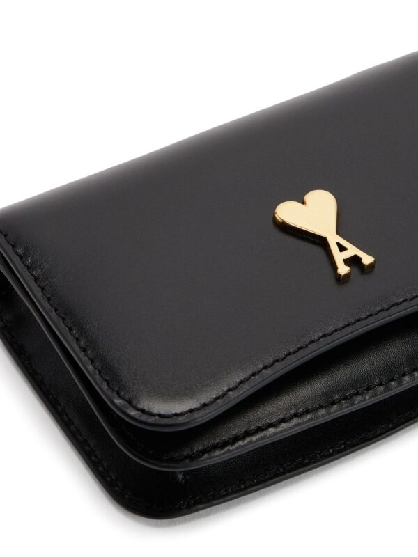 AMI Paris logo-plaque leather cardholder - Image 4