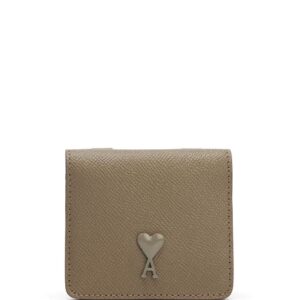 AMI Paris logo strap wallet