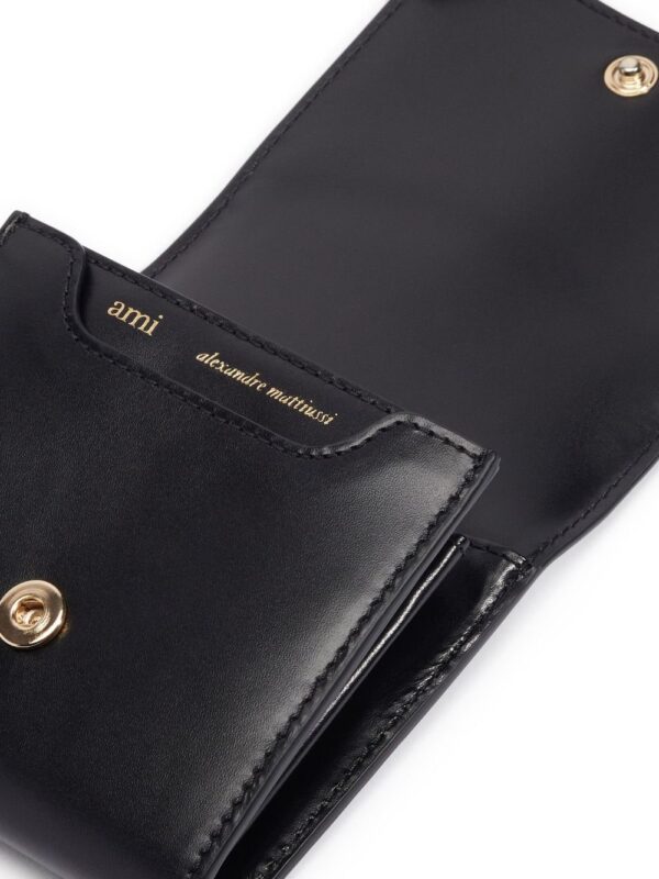AMI Paris logo leather cardholder - Image 3