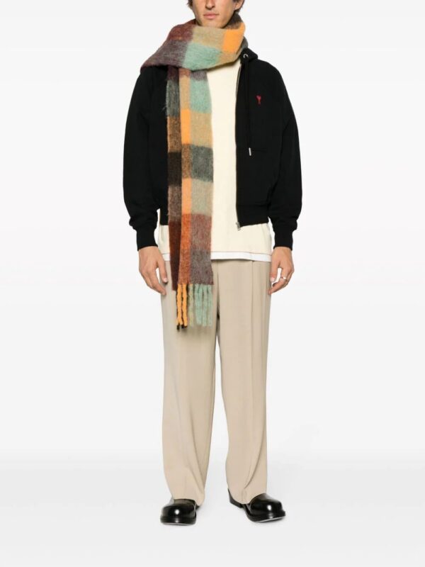 AMI Paris  Ami de Coeur-embroidered zip-up hoodie - Image 3