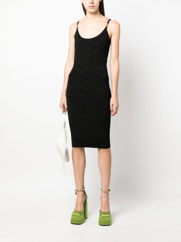 Versace La Greca knitted midi dress - Image 2