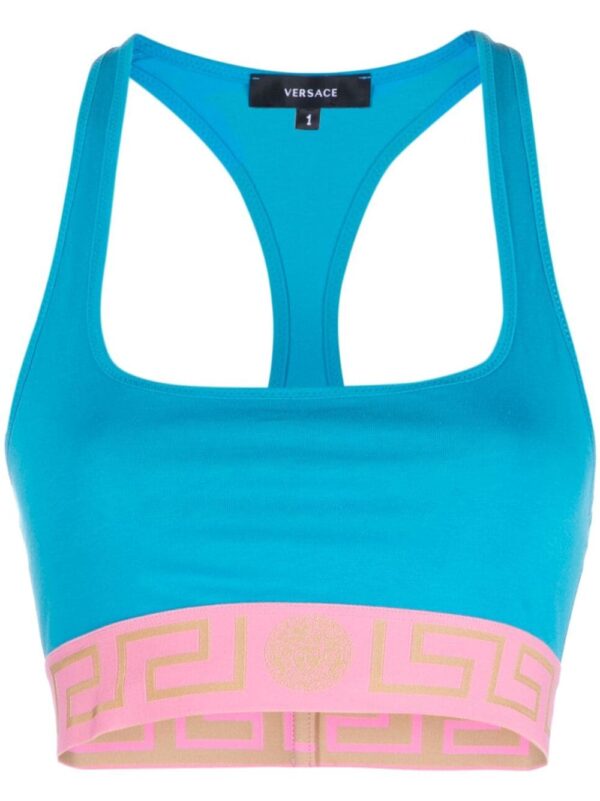 Versace  Greca-motif sports bra