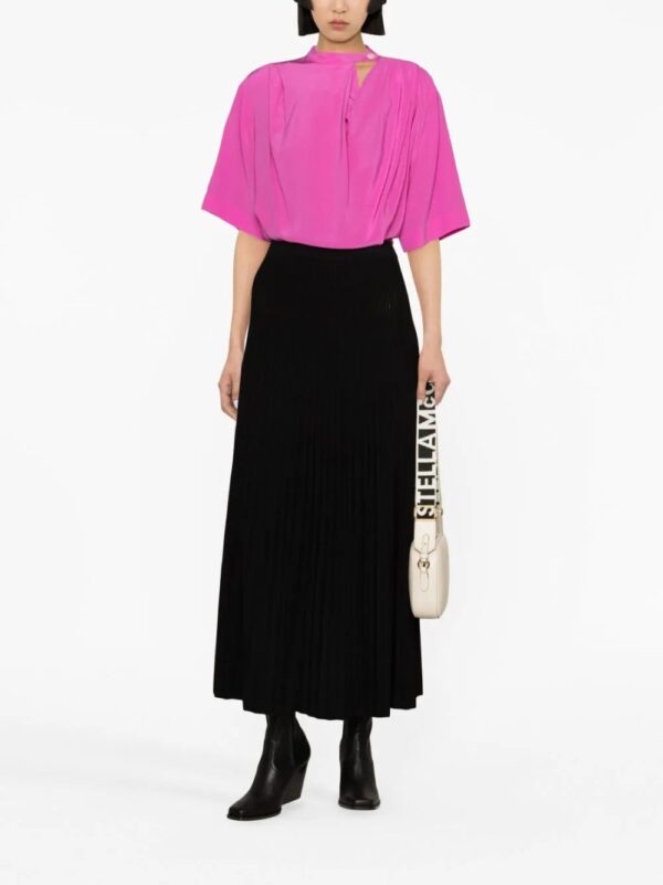 Stella McCartney  draped silk top - Image 2