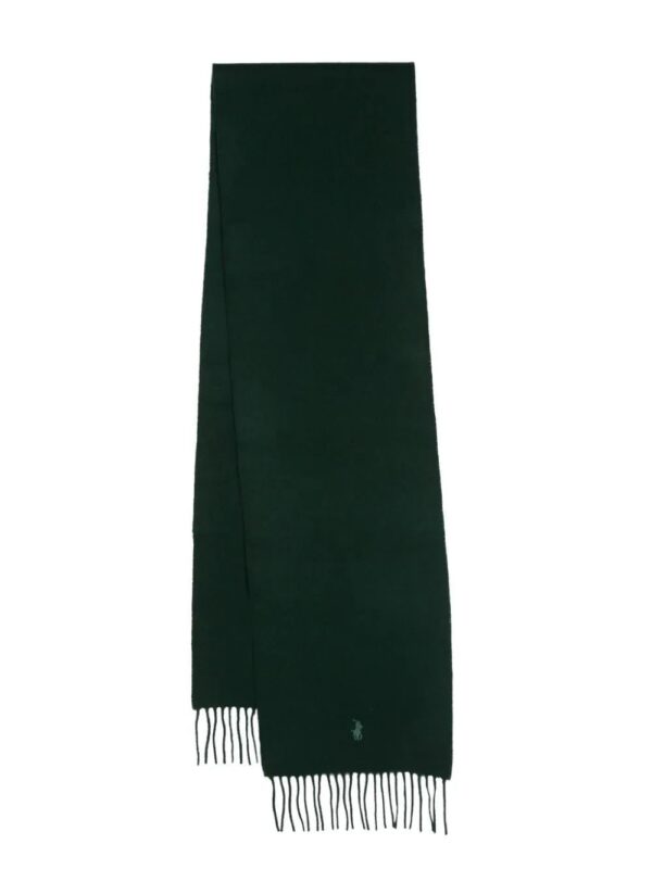 Polo Ralph Lauren  logo-embroidered cashmere scarf