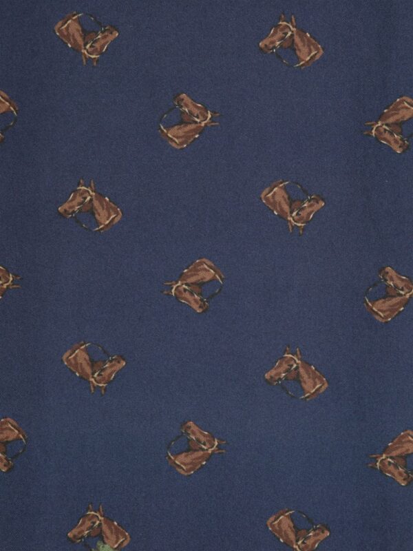 Polo Ralph Lauren  graphic-print fringed silk scarf - Image 2