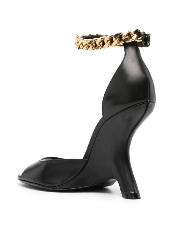 TOM FORD  105mm chain-embellished leather sandals - Image 3