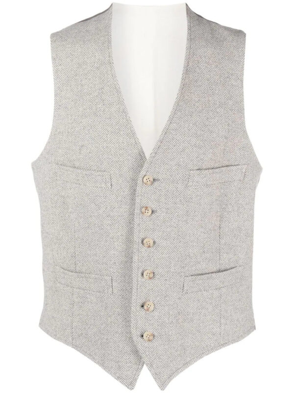 Polo Ralph Lauren  herringbone wool-blend waistcoat