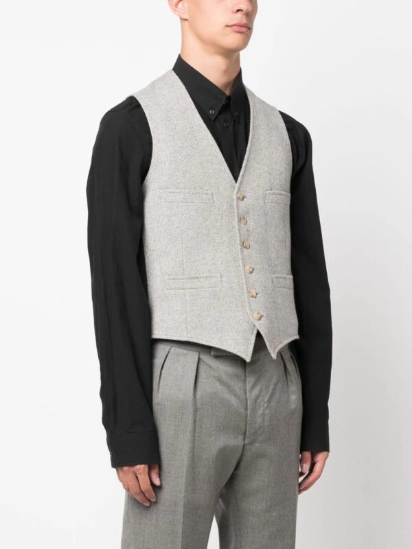 Polo Ralph Lauren  herringbone wool-blend waistcoat - Image 3