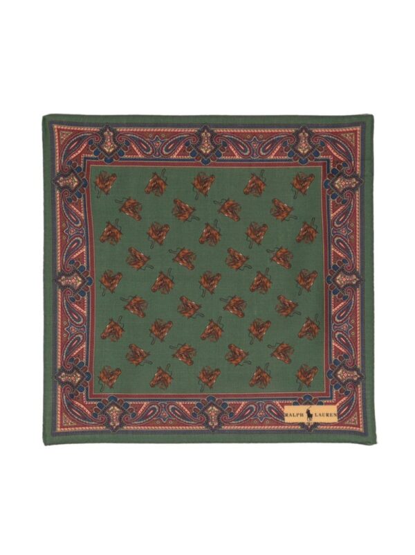 Polo Ralph Lauren  graphic-print wool scarf