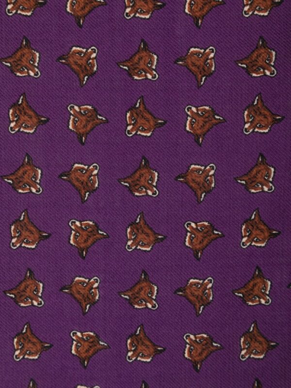 Polo Ralph Lauren  fox-print wool pocket square. - Image 2